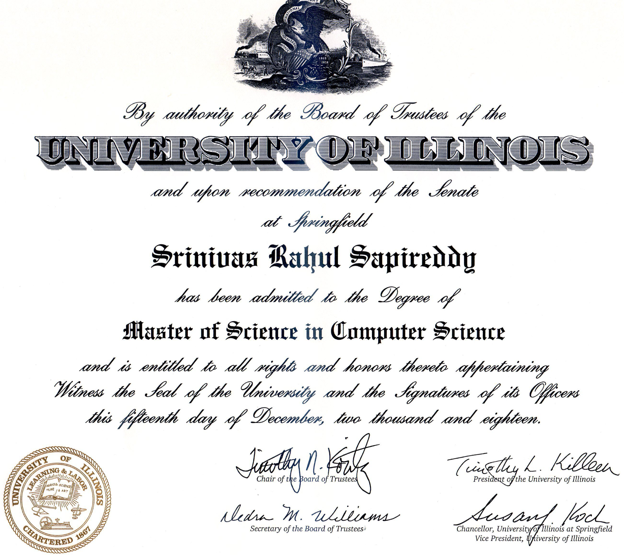 MS CS Degree